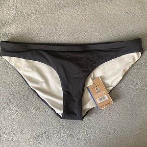NWT Patagonia Nanogrip Bikini Bottom Black Women's Size Medium
